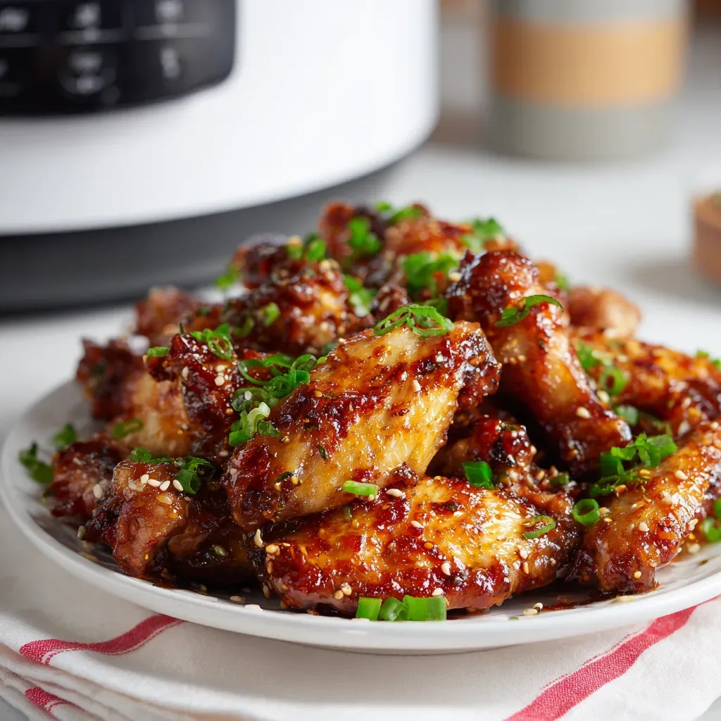 Crockpot Sweet and Spicy Honey Garlic Wings