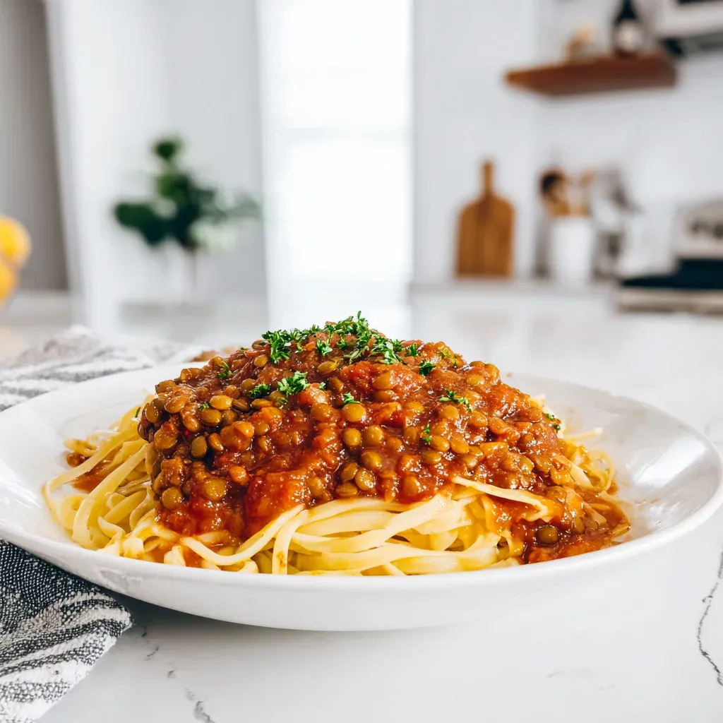 Slow Cooker Lentil Bolognese
