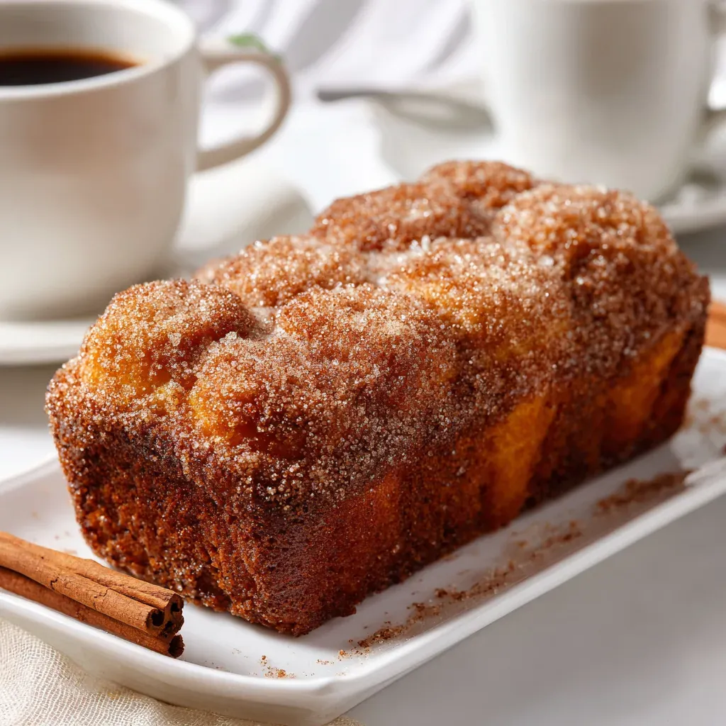 Spiced Apple Cider Donut Loaf