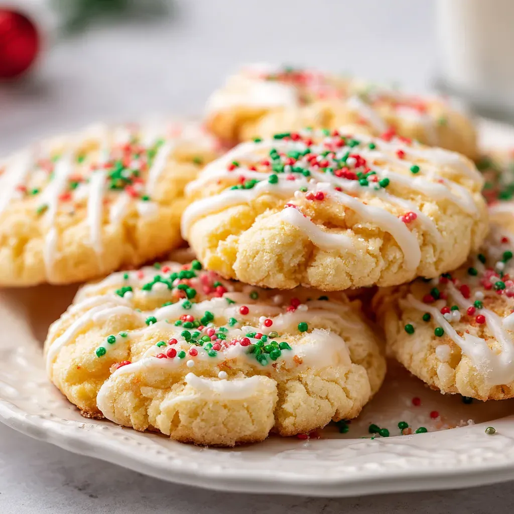 Christmas Gooey Butter Cookies