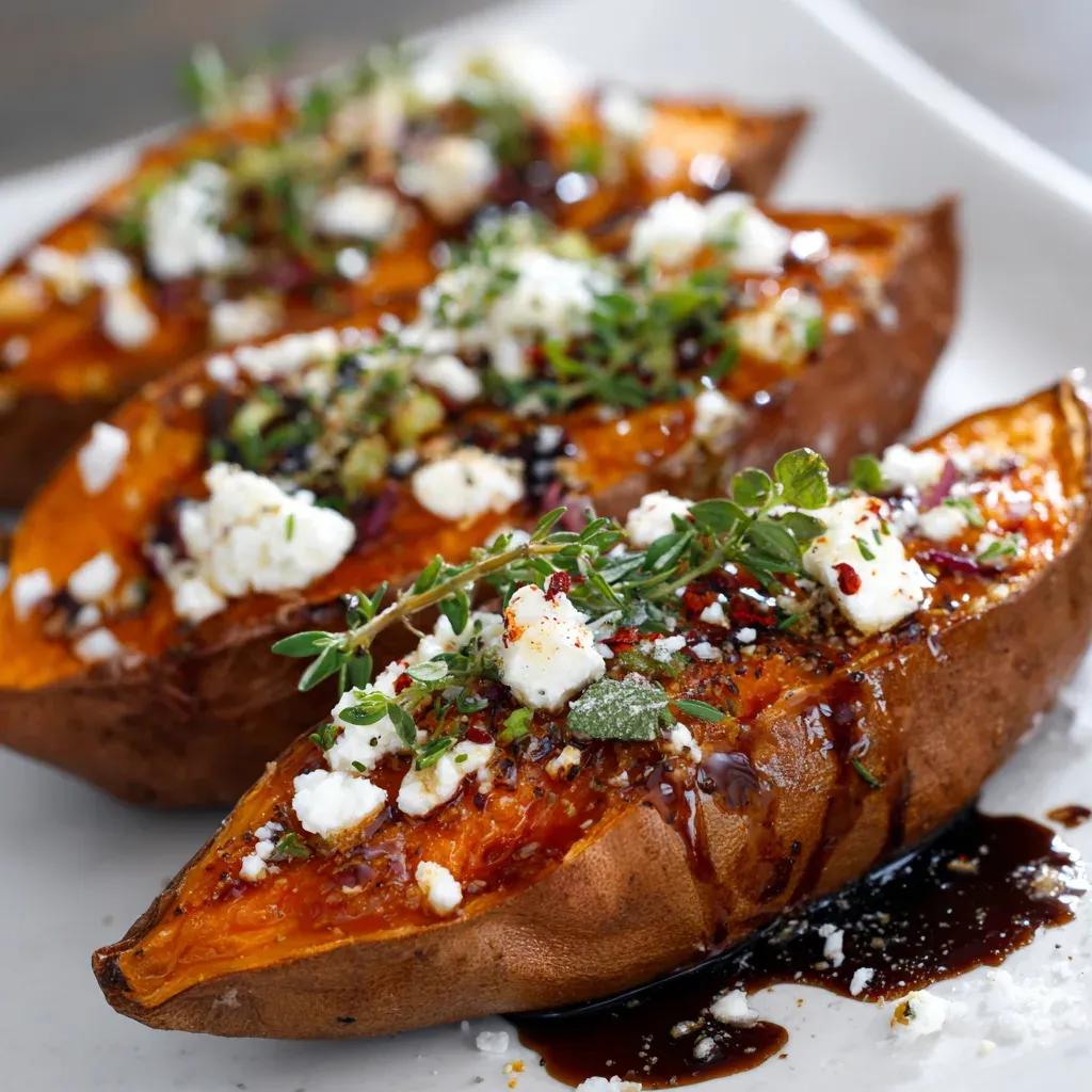 Sweet Potato Recipes: Honey Feta Sweet Potato Rounds started as my weeknight hail-mary when