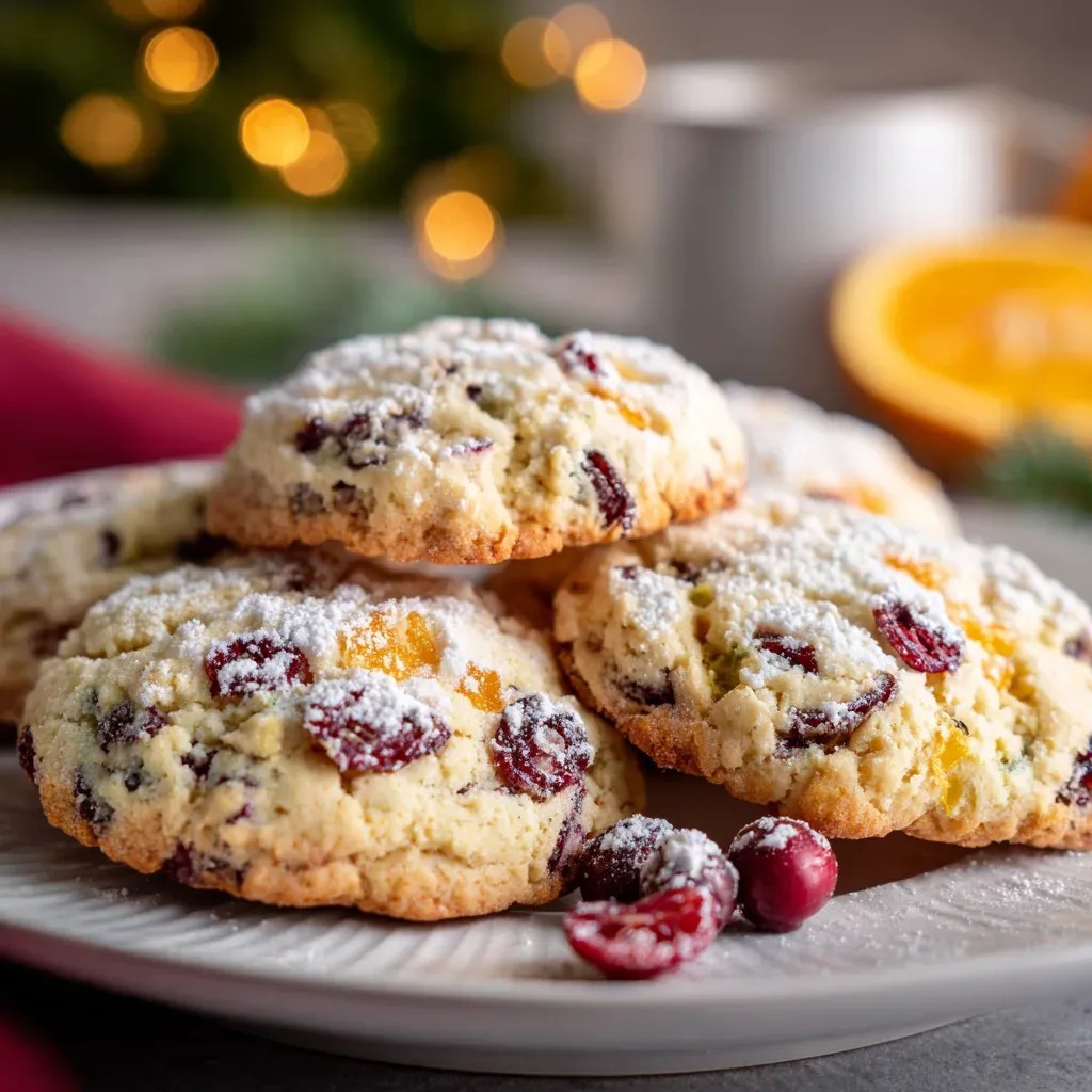 Christmas Cranberry Orange Cookies Recipe – Zesty &amp; Cozy