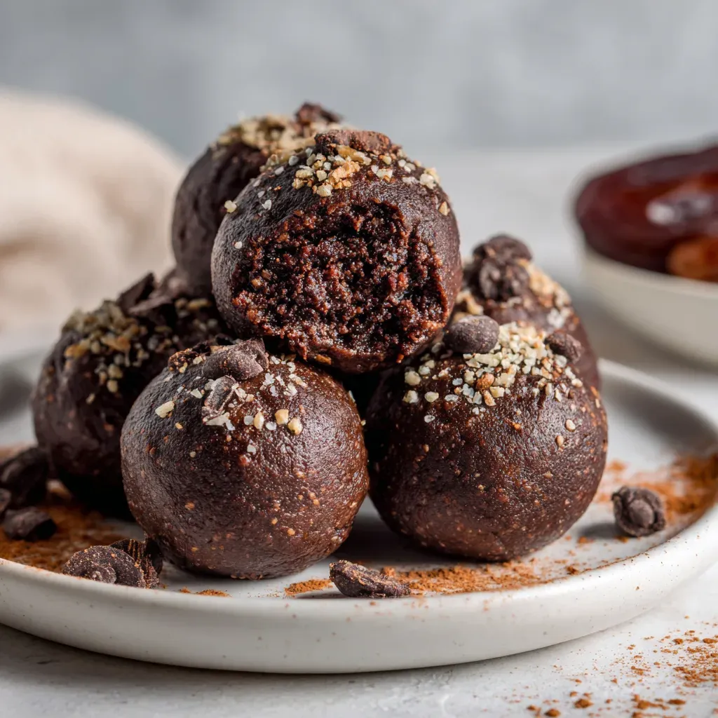Brownie Protein Bites (Gluten Free, Paleo)