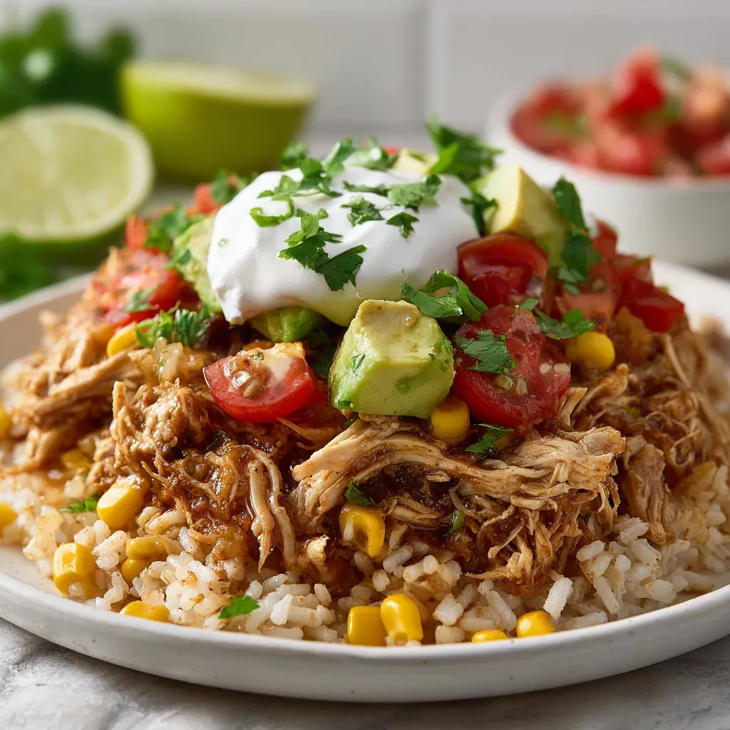 Slow Cooker Chicken Burrito Bowls – Comforting, Bold
