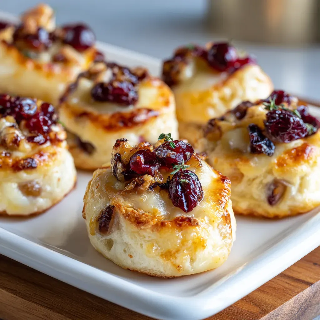 Baked Cranberry Brie Bites
