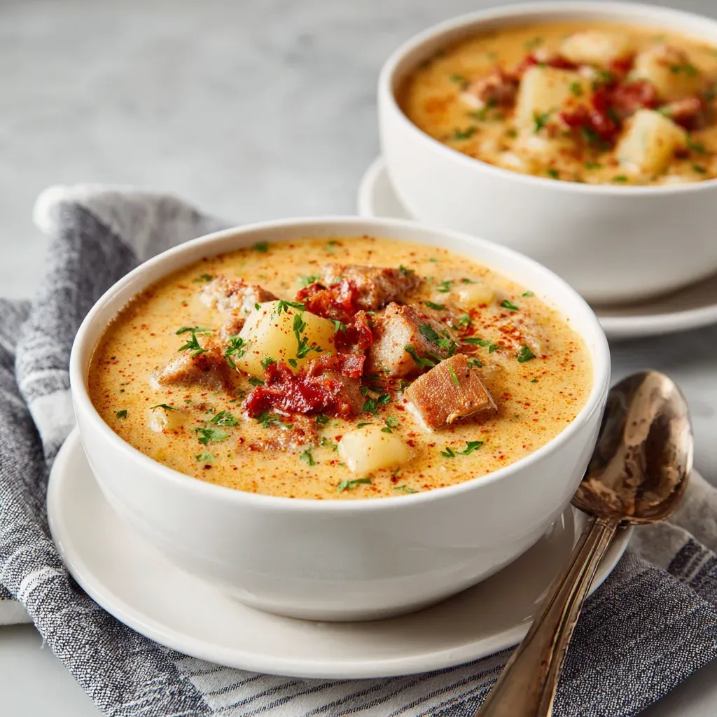 Slow Cooker Cajun Potato Soup