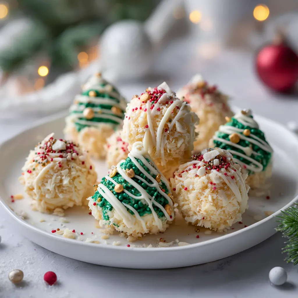 Christmas Tree Cake Truffles are the little bites I whip up when the holiday chaos hits DEFCON one.