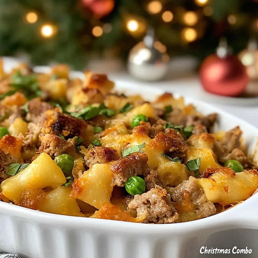 Make-Ahead “Christmas Combo” Casserole