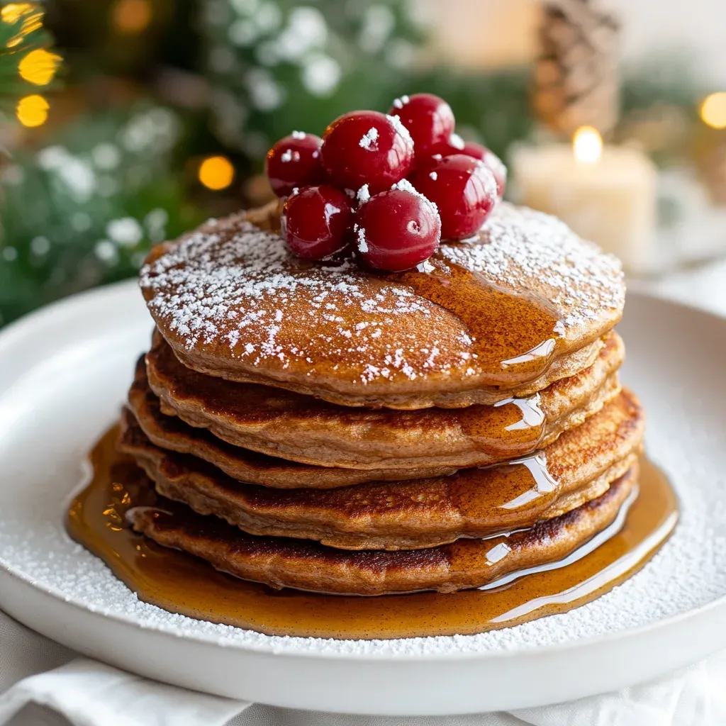 Fluffy Gingerbread Pancakes