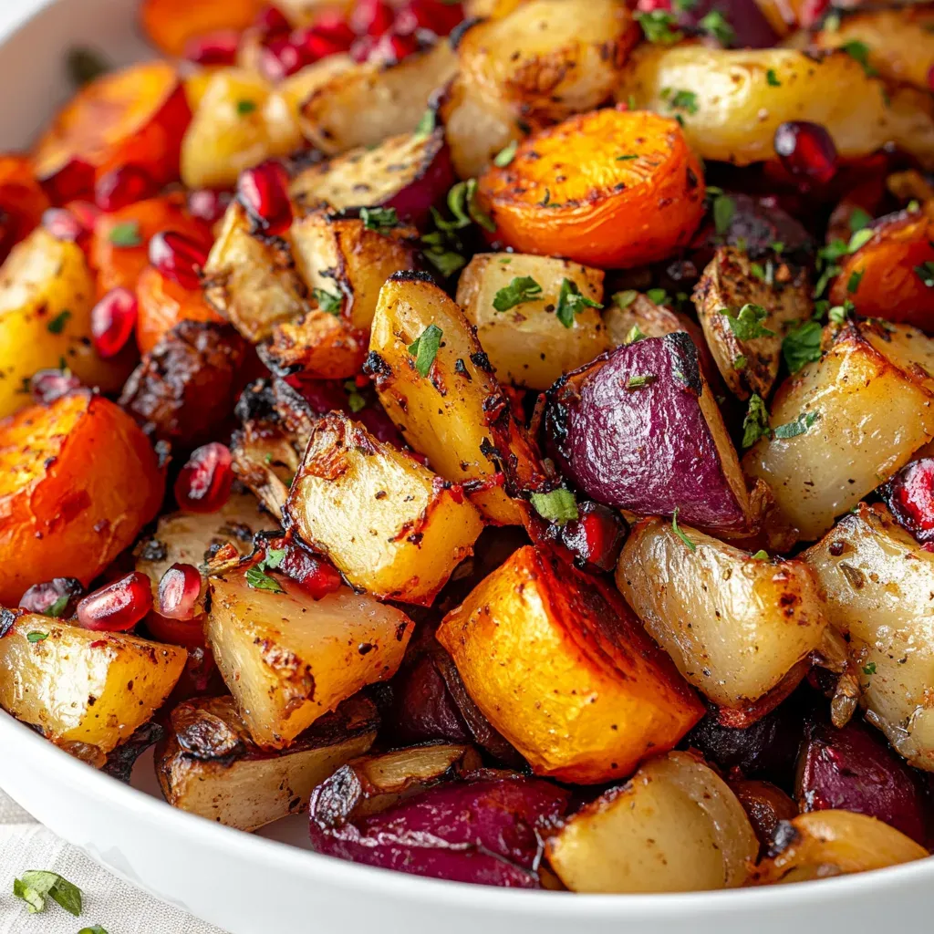 Pomegranate-Glazed Roasted Vegetables