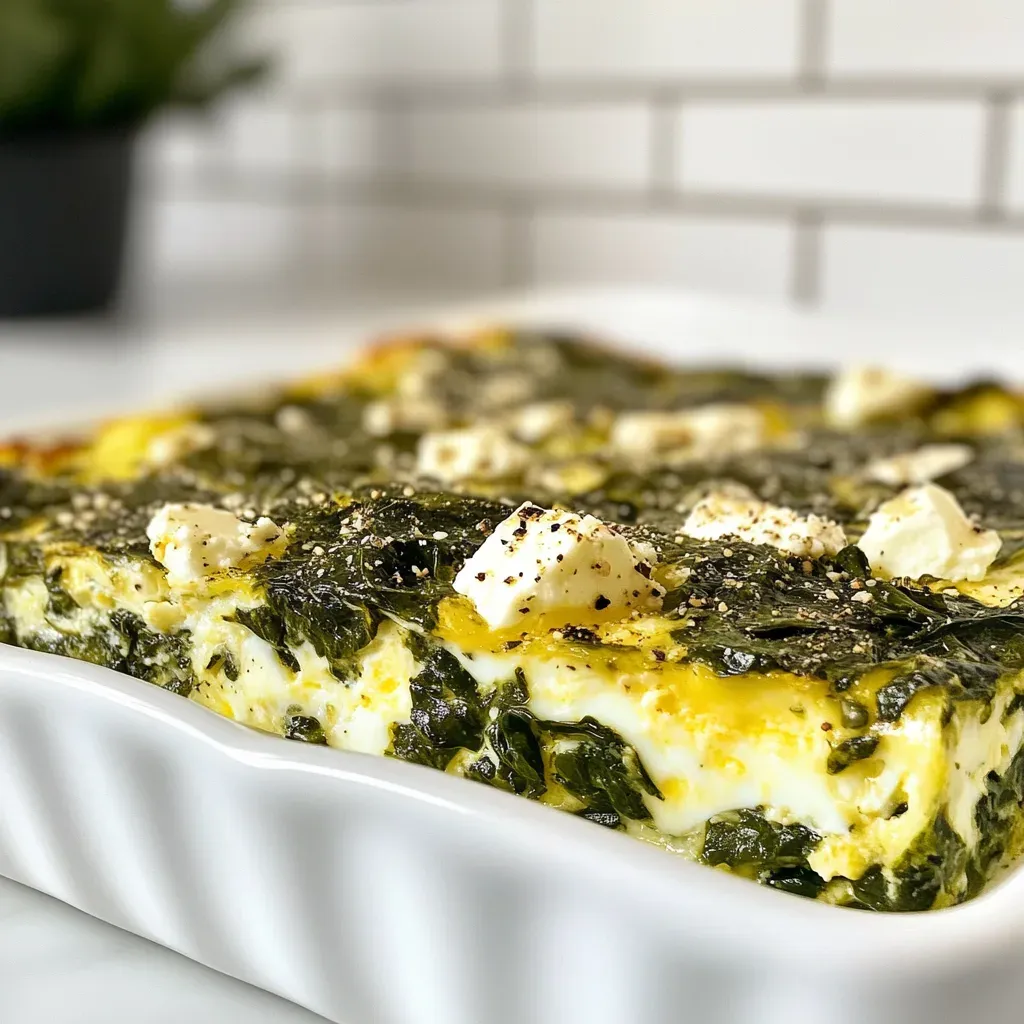 Spinach and Feta Egg Casserole