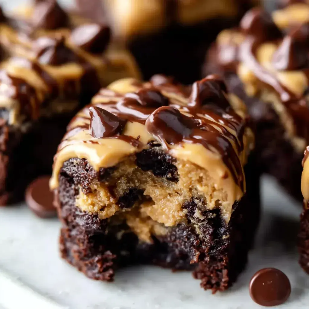 Chocolate Chip Cookie Dough Brownie Bites