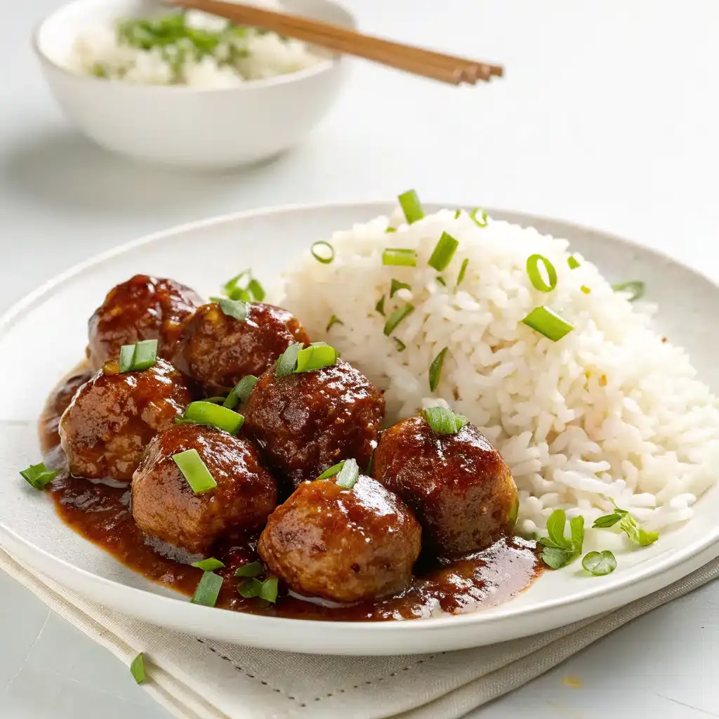 7 Cozy Wins: Slow Cooker Honey Garlic Meatballs & Rice